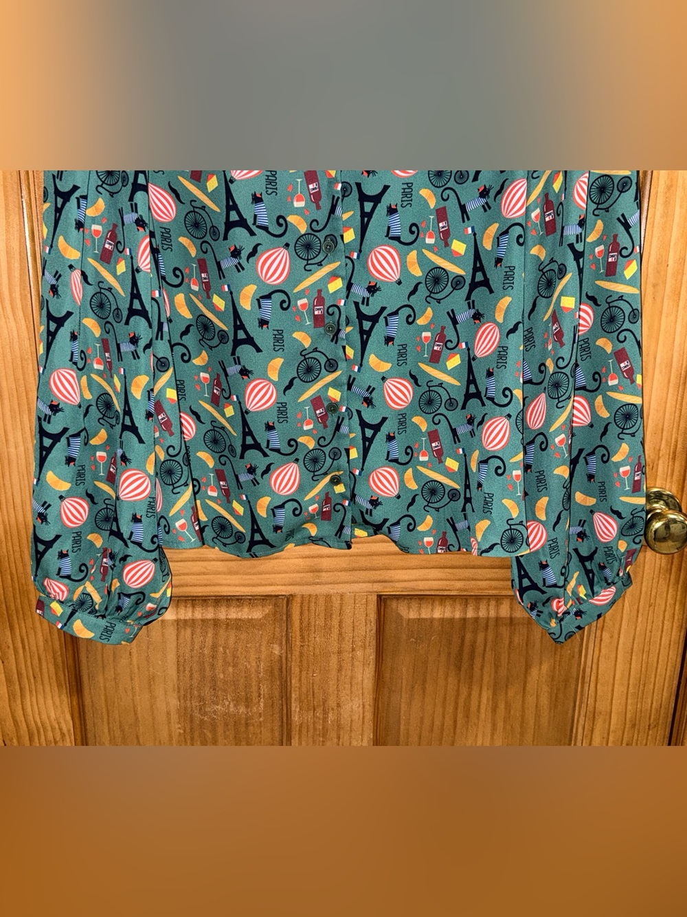 ModCloth Women’s Call It a Classic Camp Collar Long Sleeve Shirt-L-EC - Picture 4 of 12